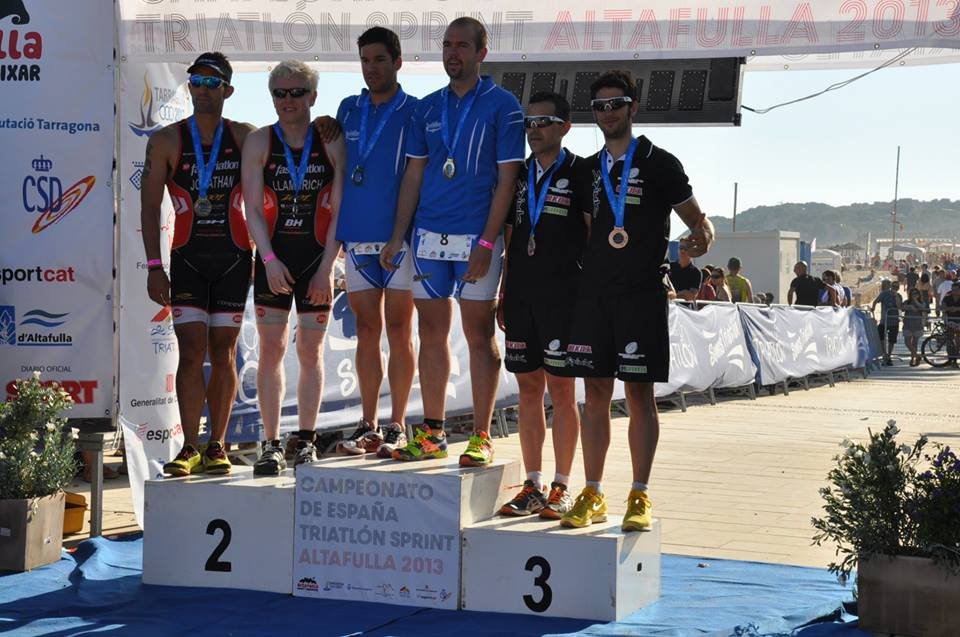 Foto del podio del Campeonato de España de Altafulla donde fuímos primeros
