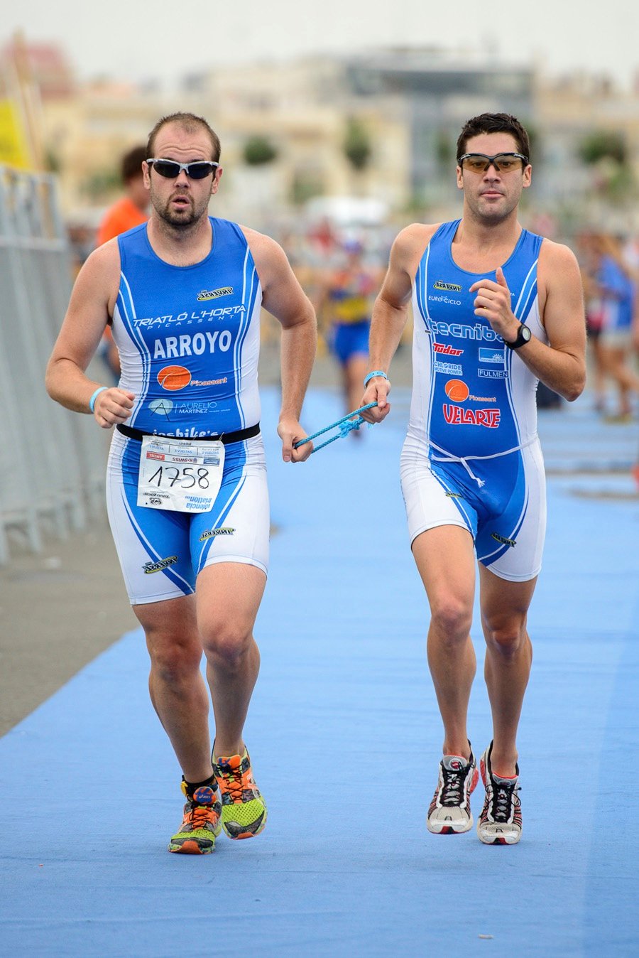Corriendo en el triatlón Toro Loco Valencia