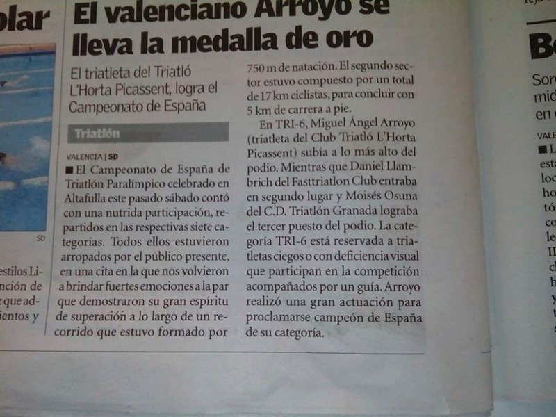 Noticia triatlón Altafulla 2013