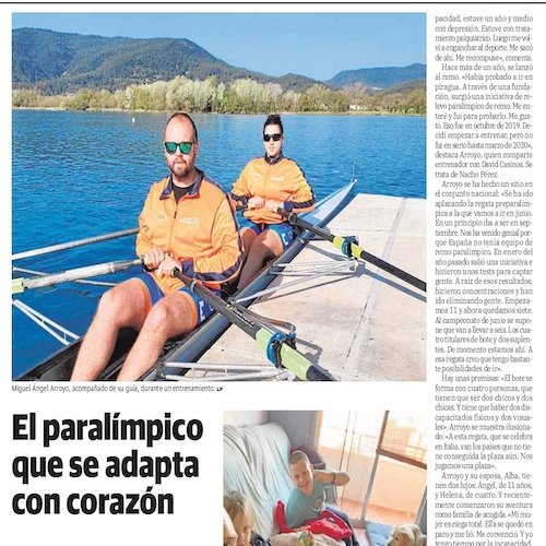 Imagen de la noticia en un periódico